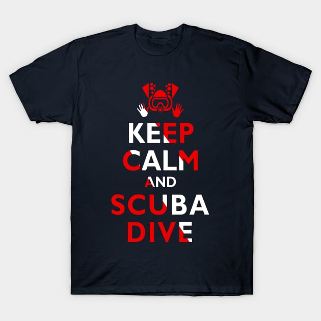 Keep Calm and Scuba Dive Flag Diving Original T-Shirt by TeeCreations